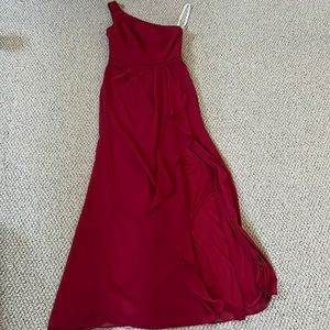 Bridesmaid dress one shoulder